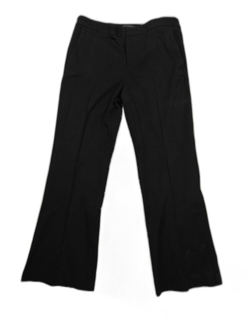 Womens Banana Republic Flare Pants Black Size 14
